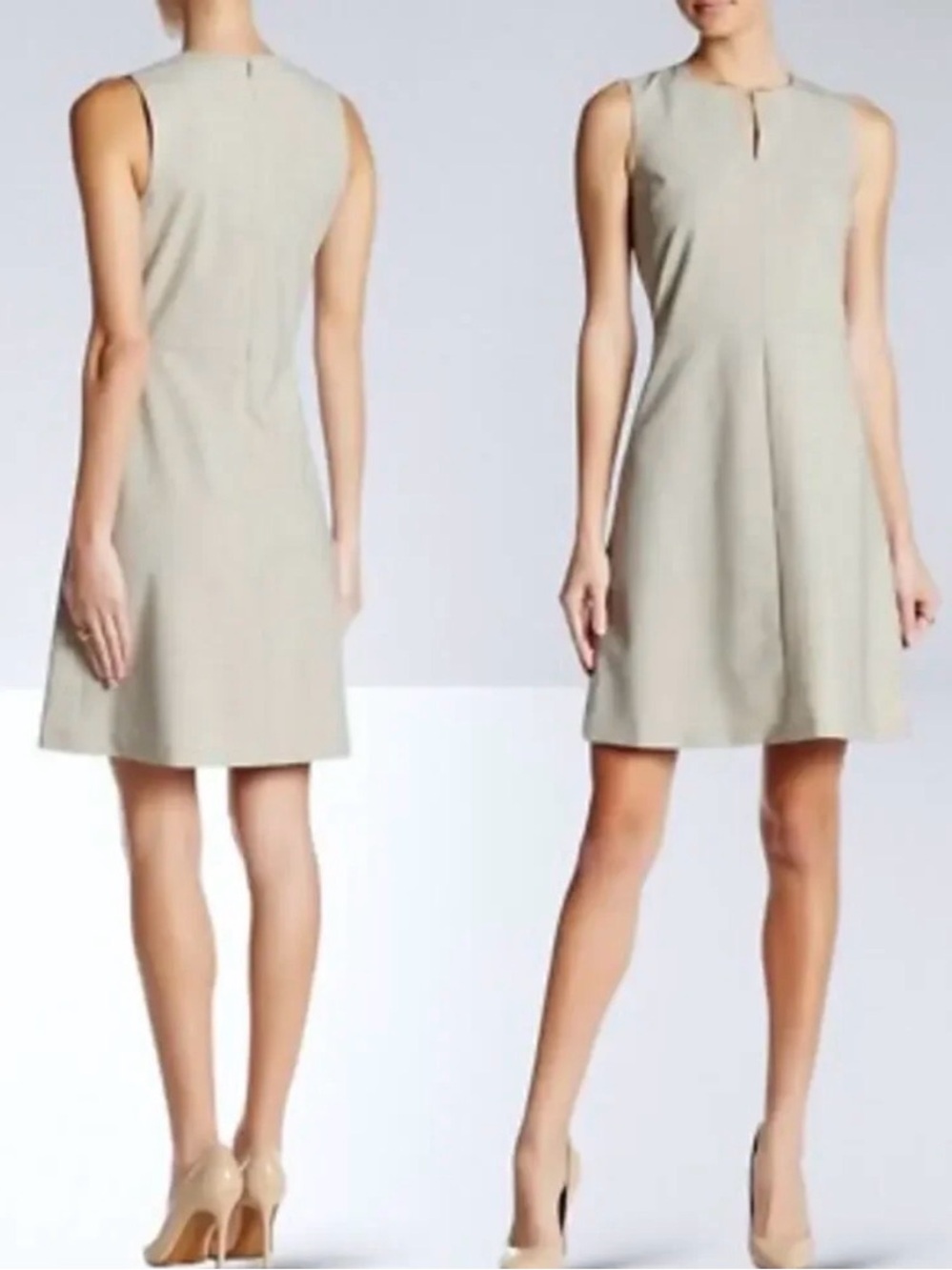 Theory Miyani Wool Sleeveless Dress with Keyhole Neck size 6